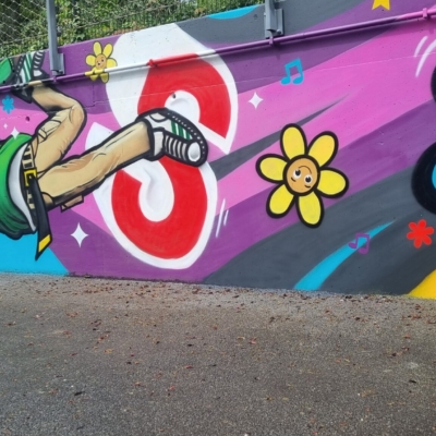 Graffiti – Details cour Pharos – Adrien, Jerome D Via l&rsquo;association COPIRATE