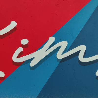 Peint &agrave; la main – Salle de sport Pierre de coubertin – Tilloy (62) – Adrien et Jerome D.