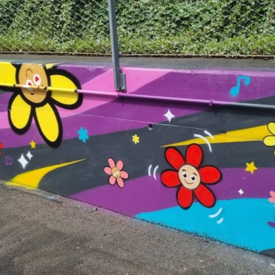 Graffiti – Details cour Pharos – Adrien, Jerome D Via l&rsquo;association COPIRATE