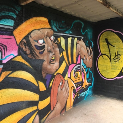Graffiti – Rugbyman – MISTER D