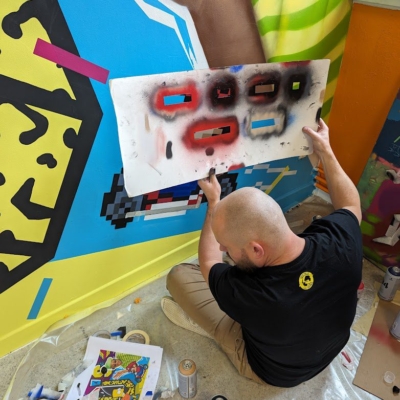 D&eacute;coration – Centre Beno&icirc;t Labre – Arras –  th&egrave;me Ann&eacute;es 90&rsquo;s