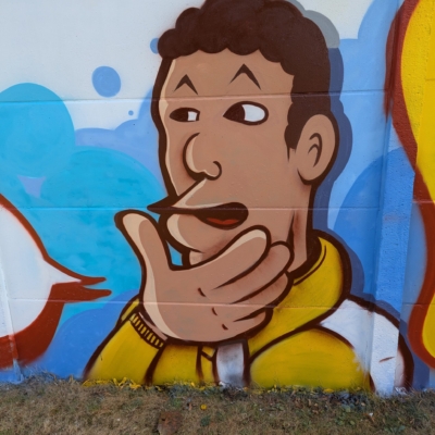 Fresque Participative "M&eacute;ricourt, c'est quoi c'truc la ?" - avec le centre de vacances d'Aout 2024 - Adrien