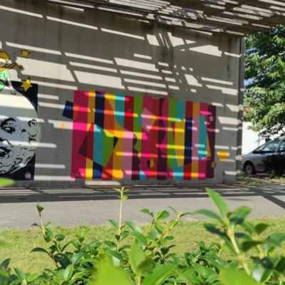 &OElig;uvre participative sur "la gare" &agrave; M&eacute;ricourt - Jerome D.