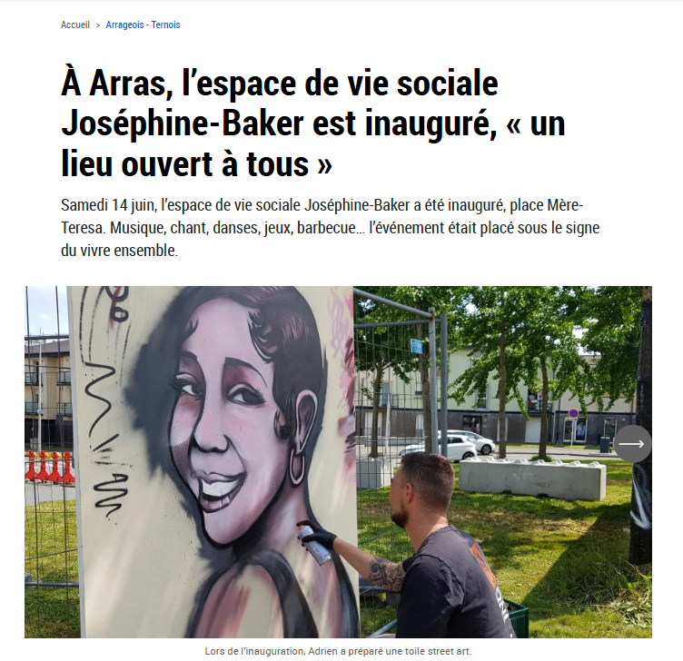 Inauguration de l’espace de vie sociale Joséphine Baker à Arras