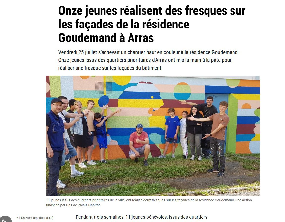 Fresque du lion du beffroi à Arras, Horizon Actu